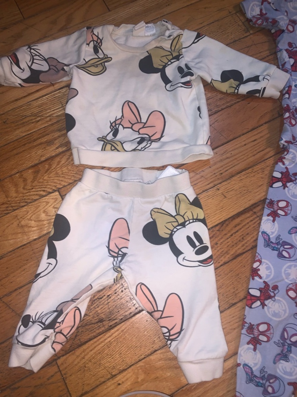 Kids pjs disney minnie mouse and the  spiderman is sold!